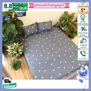 ga trải gường,ga bo chun 1m 1m2 1m4 1m5 1m6 1m8 bọc đệm poly-tam giác ghi