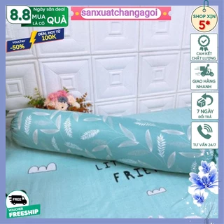 Vỏ Gối Ôm Cotton Poly Họa Tiết,được chọn mẫu,HỌA TIẾT LÁ NGỌC