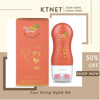 Cao Gừng Nghệ Đỏ Tan Mỡ Bụng 180ml