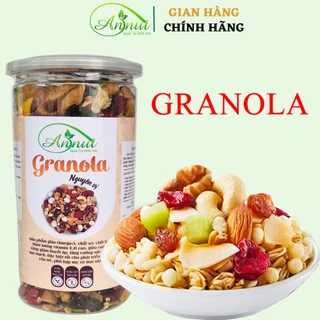 Granola siêu hạt 0% yến mạch AnNut, ngũ cốc granola giảm cân không đường tốt cho người ăn kiêng, bà bầu. [Annut Healthy