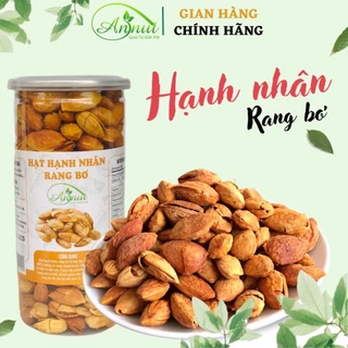 Hạnh nhân rang bơ AnNut vỏ mỏng 500g, hạt hạnh nhân rang bơ thơm ngon Hạt dinh dưỡng Đồ ăn vặt [Annut Healthy]