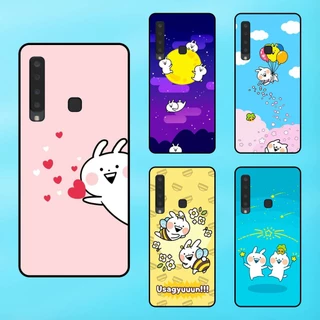 Ốp lưng điện thoại Samsung A9 2018 viền đen Thỏ Usagyuuun Cute Dễ Thương