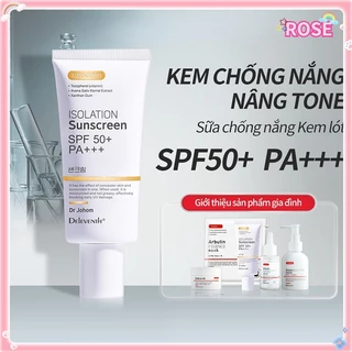 Kem Chống Nắng SPF 50 + PA + + + Thoáng Khí Làm Trắng Da 50g