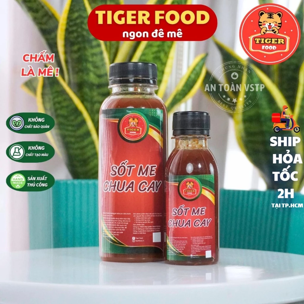 Sốt me cay TIGER FOOD Sốt me nhà làm chua chua cay cay chấm bánh tráng, đồ nướng Tuyệt Hảo