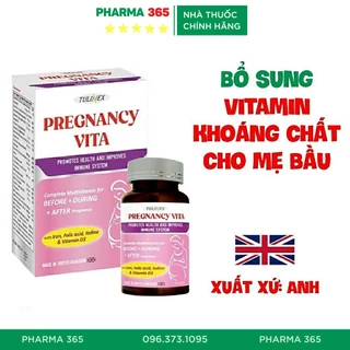 Vitamin Tổng Hợp Cho Bà Bầu Pregnancy Vita (Châu Âu) Tăng Đề Kháng, Acid Folic, Sắt, Vitamin D3 - Hộp 30 viên