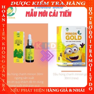 [ Chính hãng]Dầu húng chanh Minion Gold mẫu mới bé hết ho, sổ mũi, tăng đề kháng  bichhuyen  bichchuyen