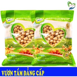 Combo 1KG Đậu Phộng Da Cá Nước Cốt Dừa Tâm Đức Thiện (2 Túi x 500GR) Đồ Ăn Vặt Đậu Hạt