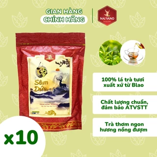 Combo Trà Sâm Dứa Túi Lọc Zip Thiên Thành Nai Vàng CBTLDZ 10 gói x 350gr