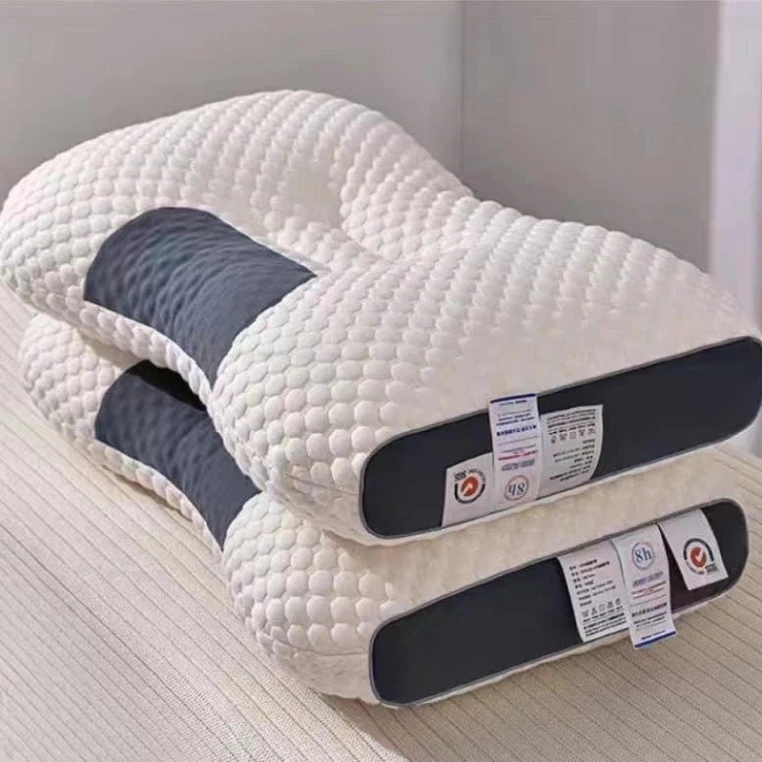 Gối lõi bông tự nhiên cao cấp chống ngáy hỗ trợ giảm mỏi cổ vai gáy siêu mềm dễ chịu ngủ ngon sâu