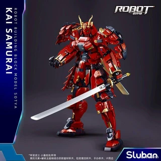 Khối xây dựng Luban nhỏ Kai Samurai Tiger mô hình tương thích với Lego Pacific Rim mecha đồ ​​chơi lắp ráp cậu bé