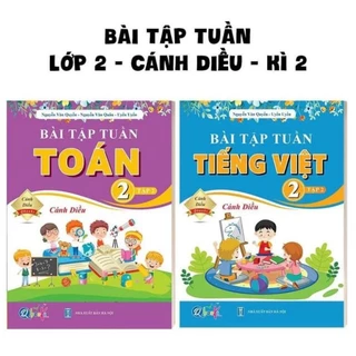 Sách - Combo Bài Tập Tuần Toán Và Tiếng Việt Lớp 2 - Cánh Diều - Học Kỳ 2