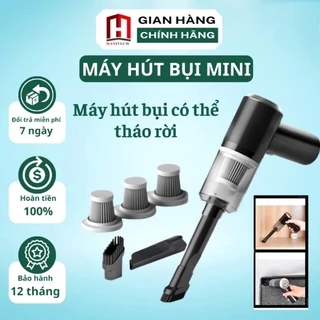 Máy hút bụi cầm tay mini lực hút siêu mạnh hút bụi ô tô giường đệm sạc USB