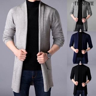 [fo] Áo len cardigan dày nam áo len dệt kim mùa đông áo khoác dài tay cho công việc