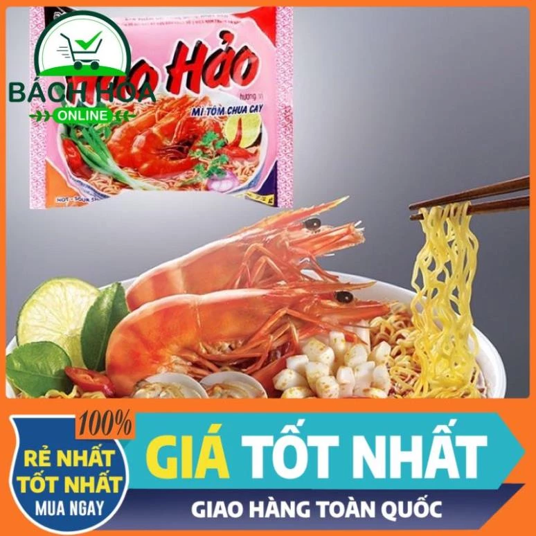 [HCM  thùng 30 gói hảo hảo chua cay 75 gr. date mới