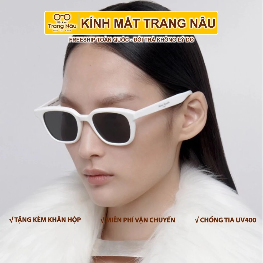 Kính mát Unisex phù hợp cho cả nam và nữ, thiết kế 2 màu cơ bản mang sự sang trọng quý phái GM 007 - Kính Mắt Trang Nâu