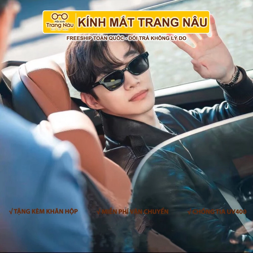Kính mát nam nữ chống UV400, thiết kế vừa vặn, dễ mang dễ phối đồ Kính mát VHL.221 - Kính Mắt Trang Nâu