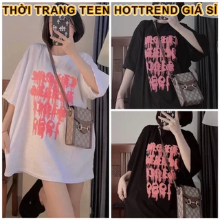 Áo phông 1989 Chorme Heart chữ hồng - Áo thun tay lỡ nam nữ unisex chất cotton dày dặn form rộng basic hottrend cháy phố