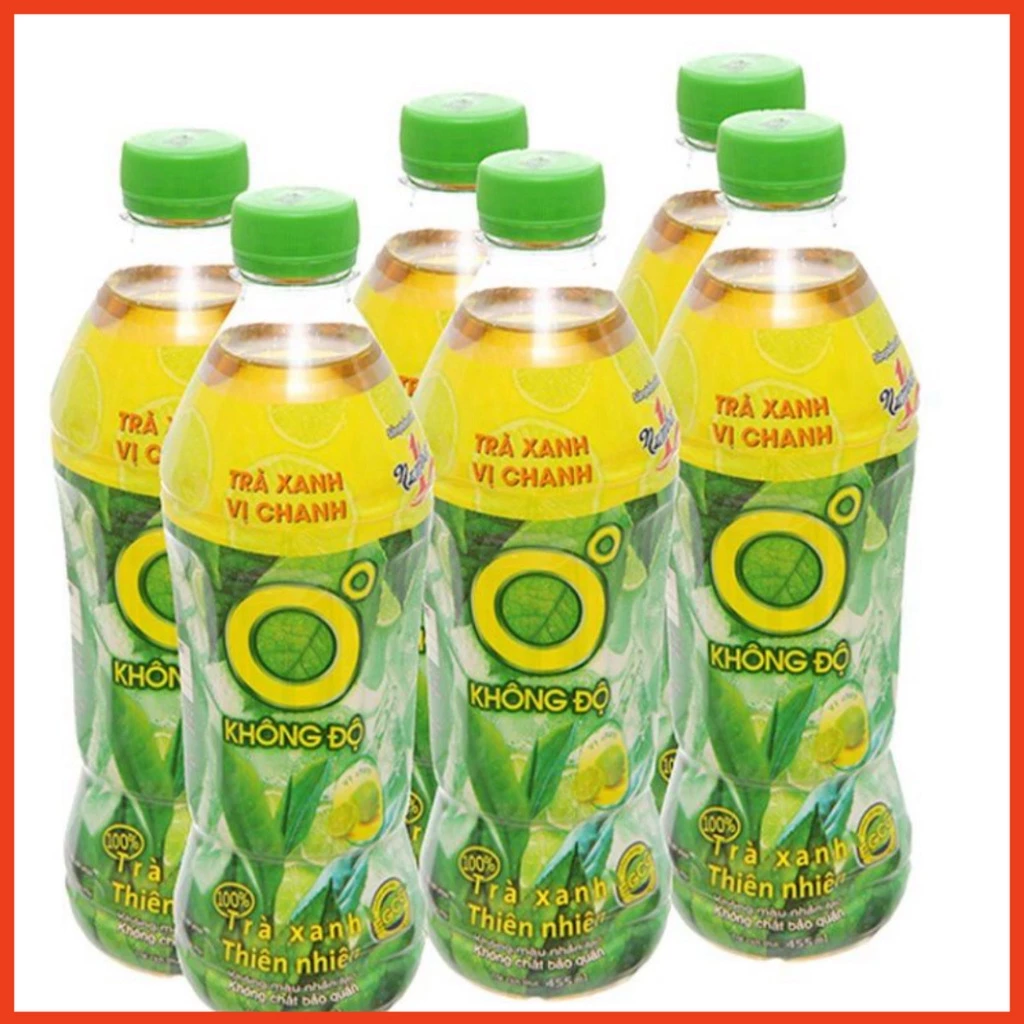 Lốc Trà Xanh Không Độ 500ml Ngoctoanmart