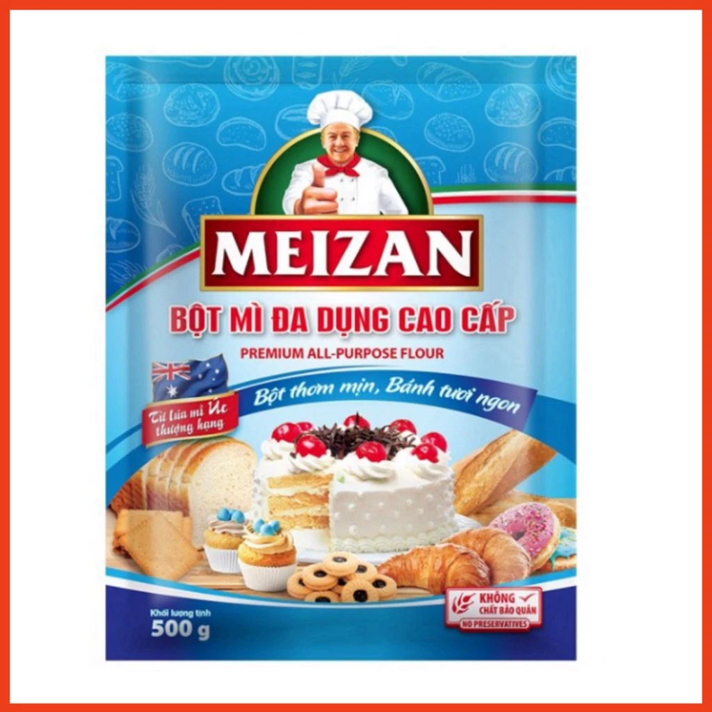 Bột Mì Đa Dụng Meizan Gói 500g - 1kg Ngoctoanmart