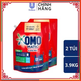 Nước giặt OMO Matic chuyên sử dụng Cửa Trên Combo 2 Túi  3.9kg NgoctoanMart