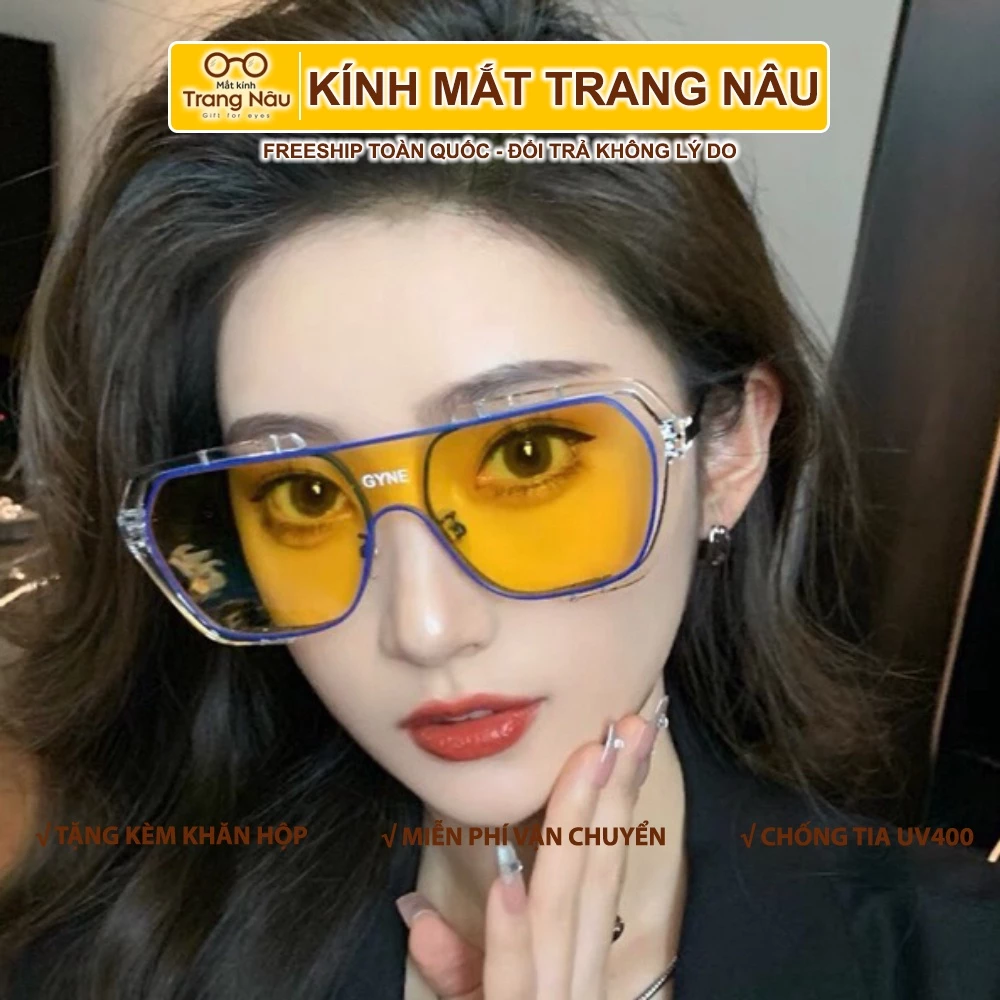 Kính mát thời trang Unisex, thiết kế bản to, chống tia UV400 phổ rộng, màu sắc năng động cá tính F-ENG.