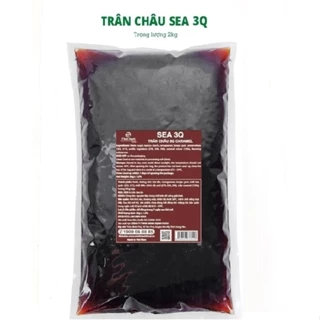 SEA 3Q - Trân châu caramel ĐEN 3Q - Minh Hạnh Food - bịch 2kg (trân châu giòn)