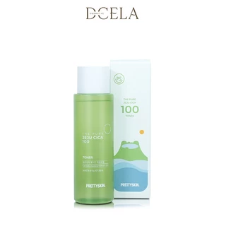 Nước Hoa Hồng Rau Má PrettySkin Jeju Cica 100 Toner 250ml