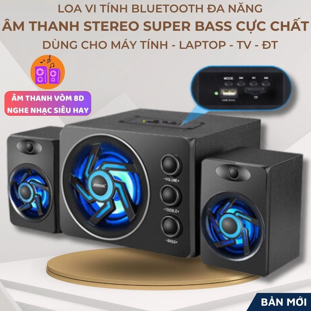 Loa Vi Tính Bluetooth Gaming SADA D-209 Super Bass Phiên bản nâng cấp của 2GOOD Cho Máy Tính PC Lap