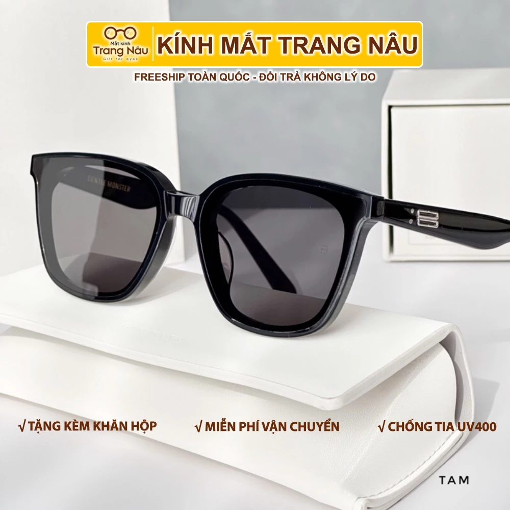 Kính thời trang Unisex, thiết kế sang trọng đa dạng màu sắc nhưng không kém phần thanh lịch, chống UV400 GM Tam
