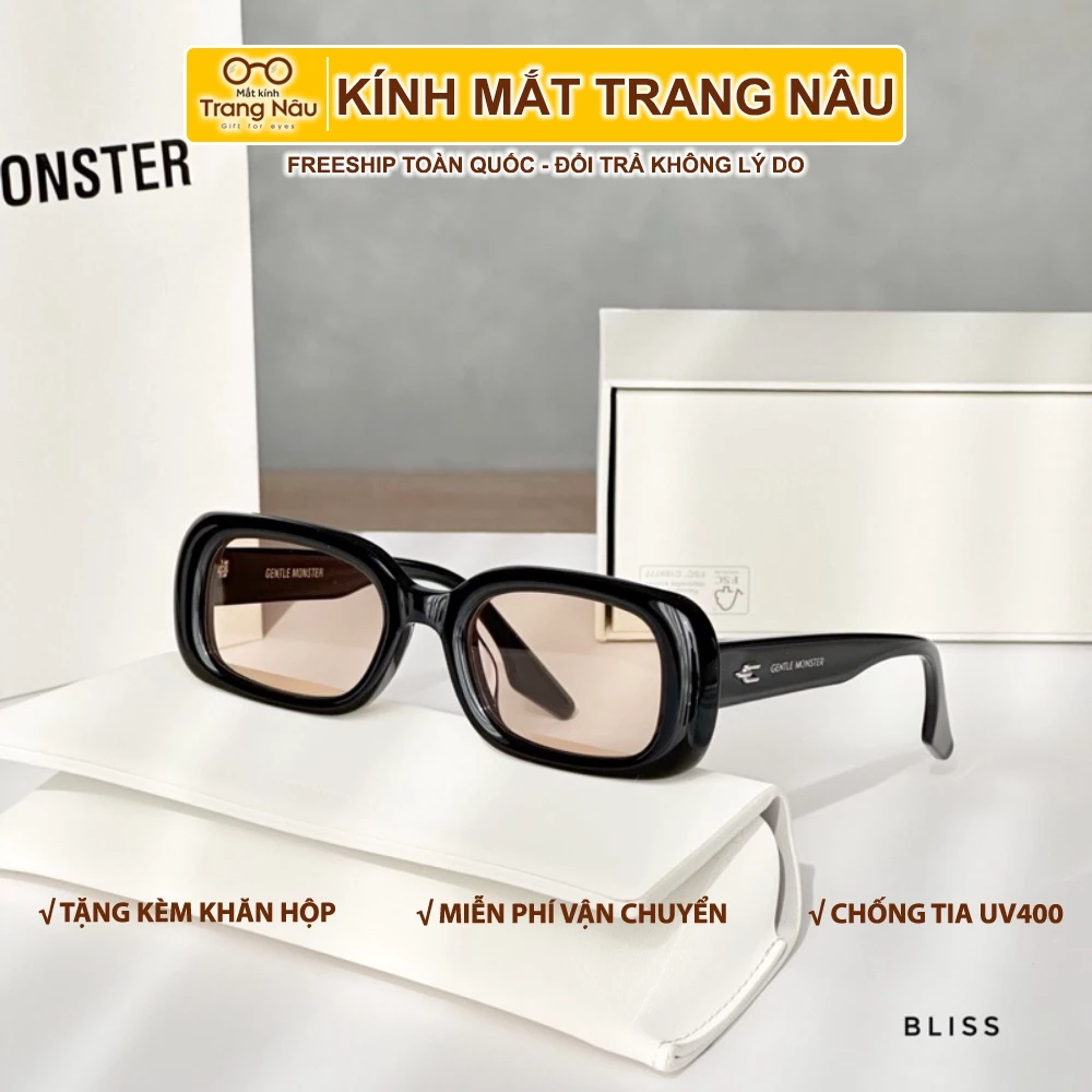 Kính mát nữ chống UV400, thiết kế vừa vặn dễ đeo dễ phối đồ GM bliss - Hàng siêu cấp - Kính Mắt Trang Nâu