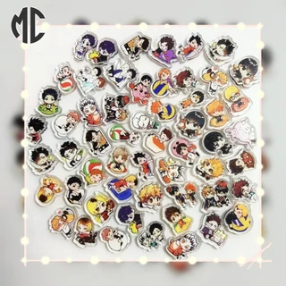 Miếng dán acrylic MARK COURT kiểu dáng anime bóng chuyền 2cm chất lượng cao