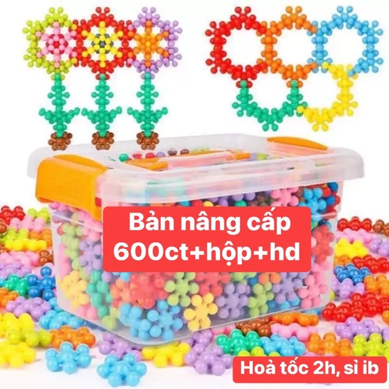 [Nhiều loại combo 600/400/300] Bộ lắp ghép 3d hình hoa mai cho bé thoả sức sáng tạo