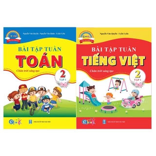 Sách - Combo Bài tập tuần Toán Và Tiếng Việt Lớp 2 - Chân trời sáng tạo - Học Kỳ 1