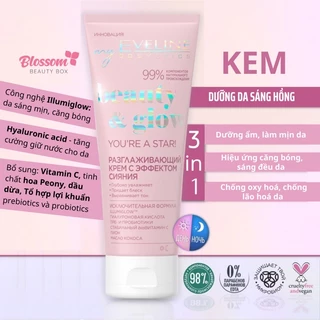 Kem dưỡng Eveline You’re a star Beauty & Glow dưỡng da trắng mịn, căng bóng, sáng hồng