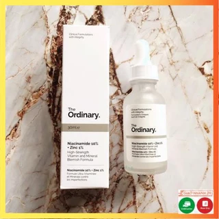 Tinh chất ngăn ngừa mụn giảm thâm se khít lỗ chân lông The Ordinary Niacinamide 10% + Zinc 1% bản Canada 30ml - DORIS