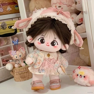 Búp bê cotton 20 cm Tóc chiên khỏa thân Đồ chơi sang trọng cho bé Búp bê có thể thay đổi Quà tặng cho búp bê bé gái