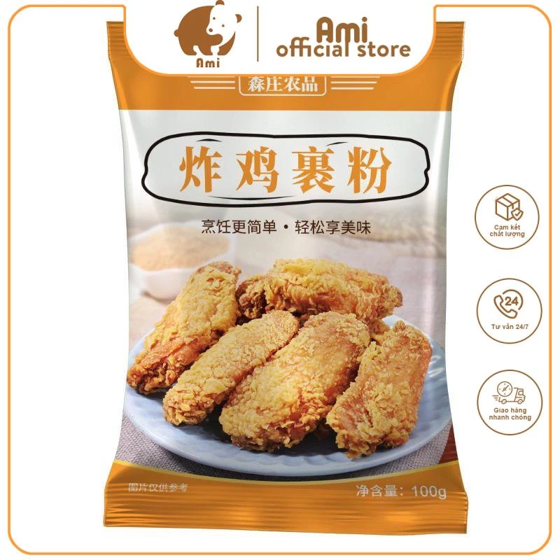 LOẠI THƯỢNG HẠNG ] BỘT CHIÊN GÀ giòn siêu tiện dụng, hương vị ngon như ngoài hàng ( gói 100g)