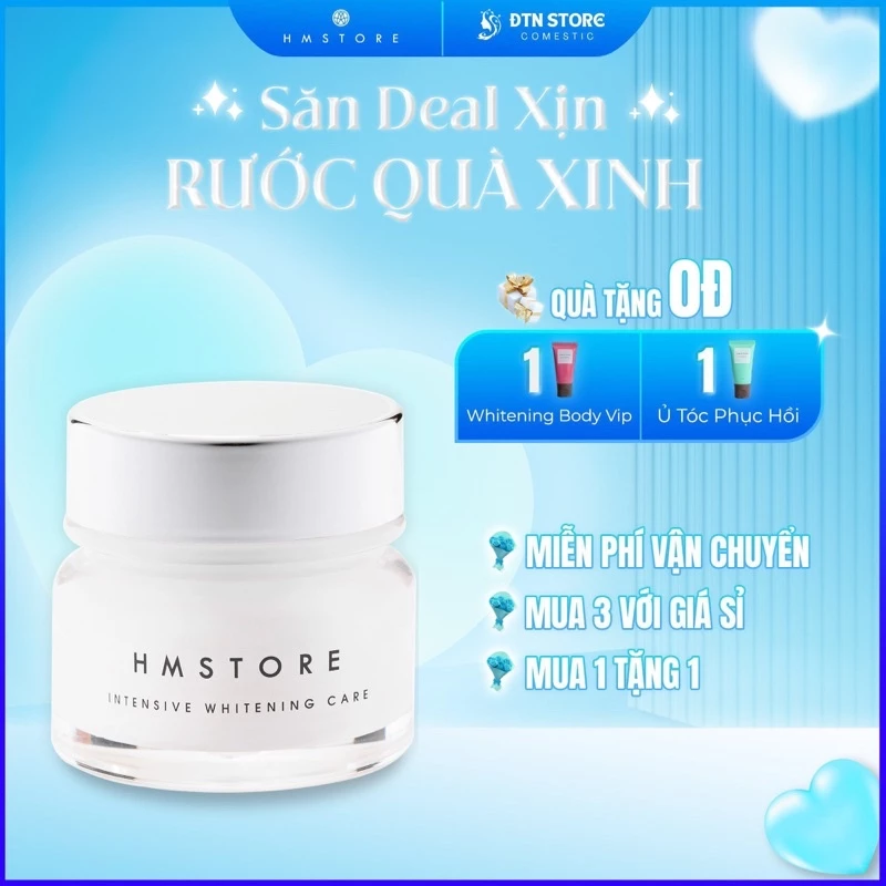 Kem Dưỡng Trắng Da Hmstore , Kem Dưỡng Ẩm Kiềm Dầu, kem face trắng hồng hm store, kem dưỡng mờ thâm