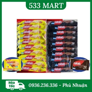 [LỐC 10 GÓI] Bánh xốp nabati phô mai/socola gói 17g