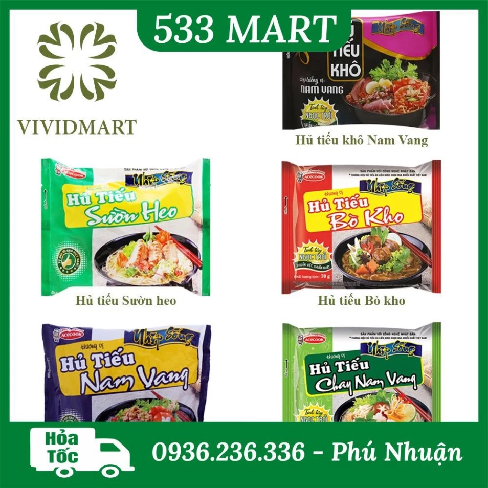 [GÓI LẺ] HỦ TIẾU NHỊP SỐNG gói 70g