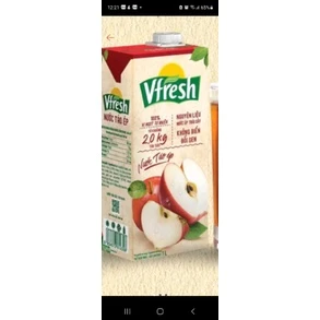 NƯỚC ÉP TÁO VFRESH 1 LÍT