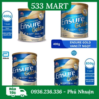 Sữa bột Ensure Gold Hương Vani/ Lúa mạch lon 400g/ 850g