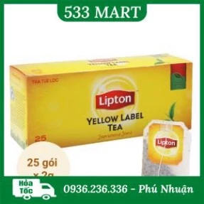 Trà Lipton túi lọc nhãn vàng 50g (2g x 25 gói)