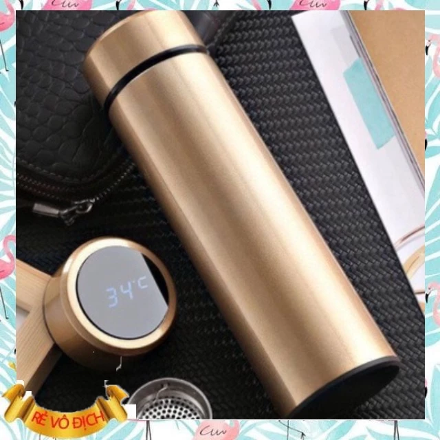 ship hỏa tốc -  Bình giữ ấm hiện ra nhiệt 500ml Inox 304 thời thượng - in nhãn hiệu Theo đòi hỏi - rẻ đẹp, tiện lợi