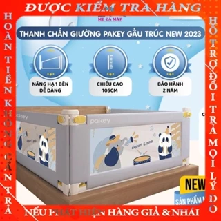 Thanh Chắn Giường Khủng Long 2023 Nâng Cấp, Chắn Giường Pakey Nâng Hạ 1 Bên Cao Tối Đa 105cm