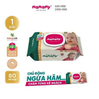 Khăn Giấy Ướt Mamamy (Có Nắp/80 Tờ)