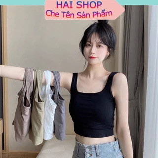 Áo Bra Nữ Thun Mềm Dáng Lửng Sẵn Đệm Lót Ngực Đơn Giản Siêu Hot 1809 Đồ Lót HAISHOP