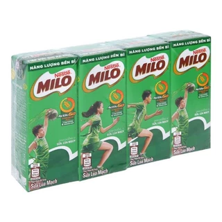 Vỉ 4 Hộp Sữa MILO Có Đường 180ml