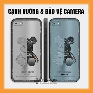 Ốp TPU cạnh vuông Xiaomi Redmi 4A / 5A / 6A Silicon dẻo hình be@r brick thời trang gấu robot cool ngầu