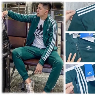 Bộ thể thao nam Adidas 3 sọc Dài Tay Thời Trang hàn quốc Bộ quần áo nam thu đông chất Umi dày dặn